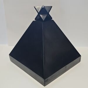 5" Merkaba Shungite Pyramid Crystal Carving